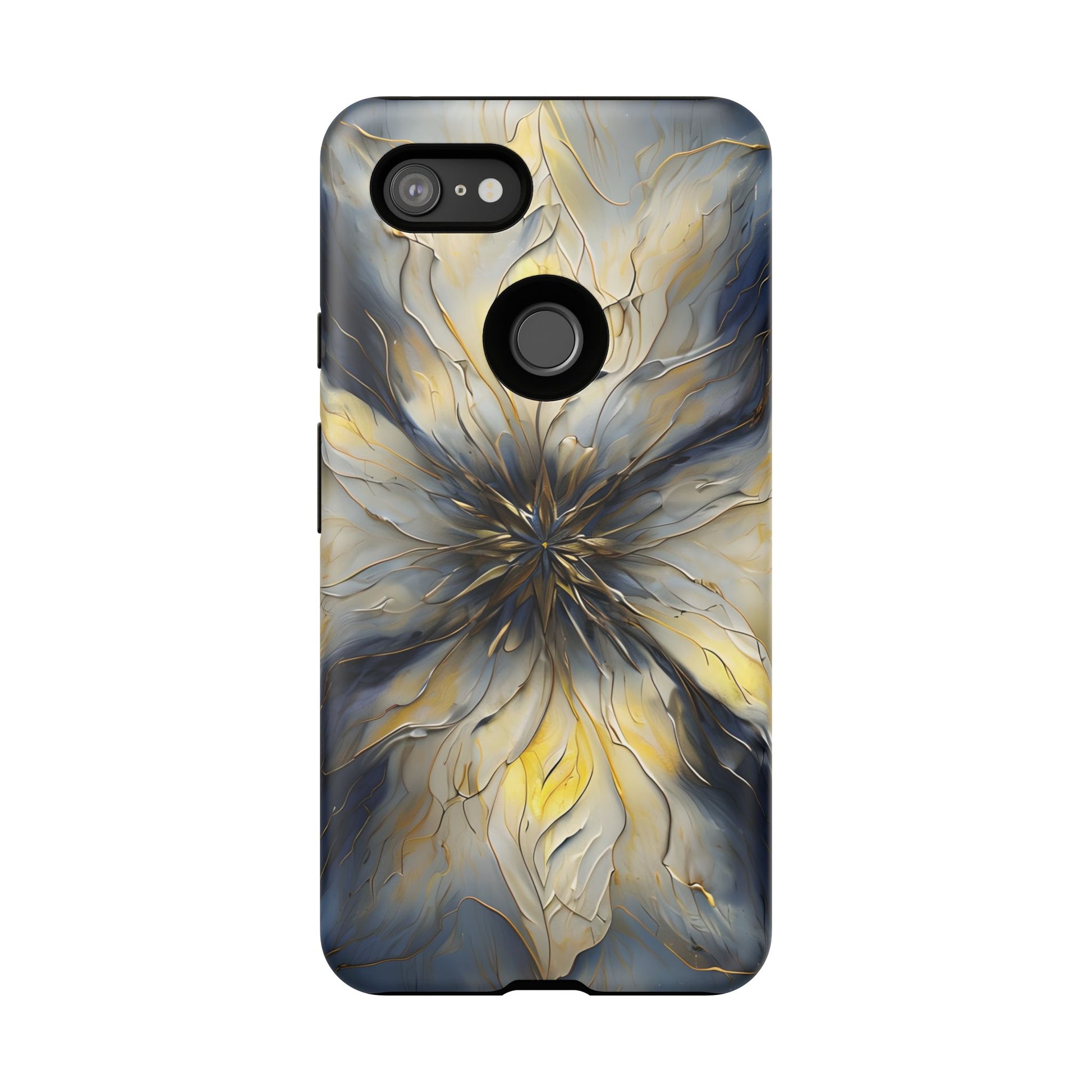 Luminous Petal Tough Case for Google Pixel 3 XL - Premium Artistic Shockproof Cover, Elegant Protective Phone Case