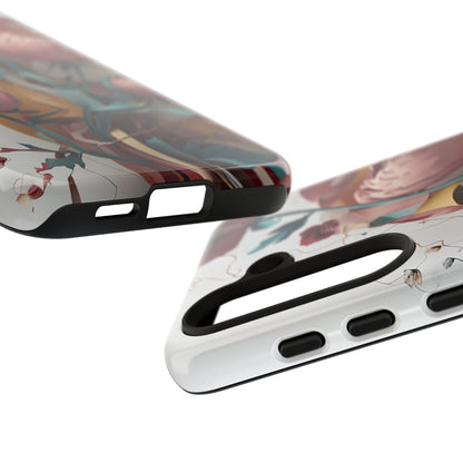 Blushing Peony Veil Samsung Galaxy Tough Case