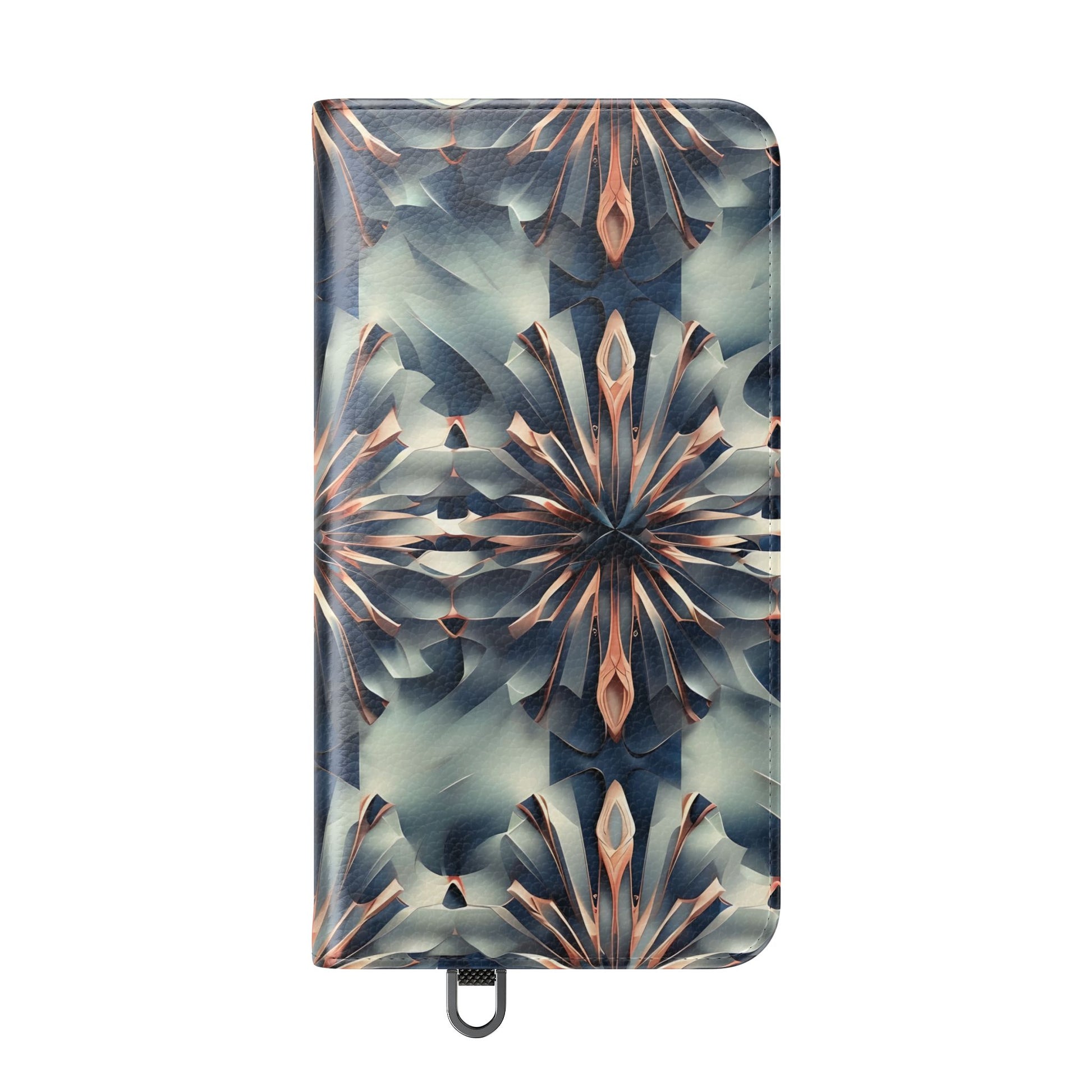 Obsidian Kaleidoscope Samsung Galaxy S24 Plus Wallet Case - Elegant Abstract Flip Cover with Card Slots