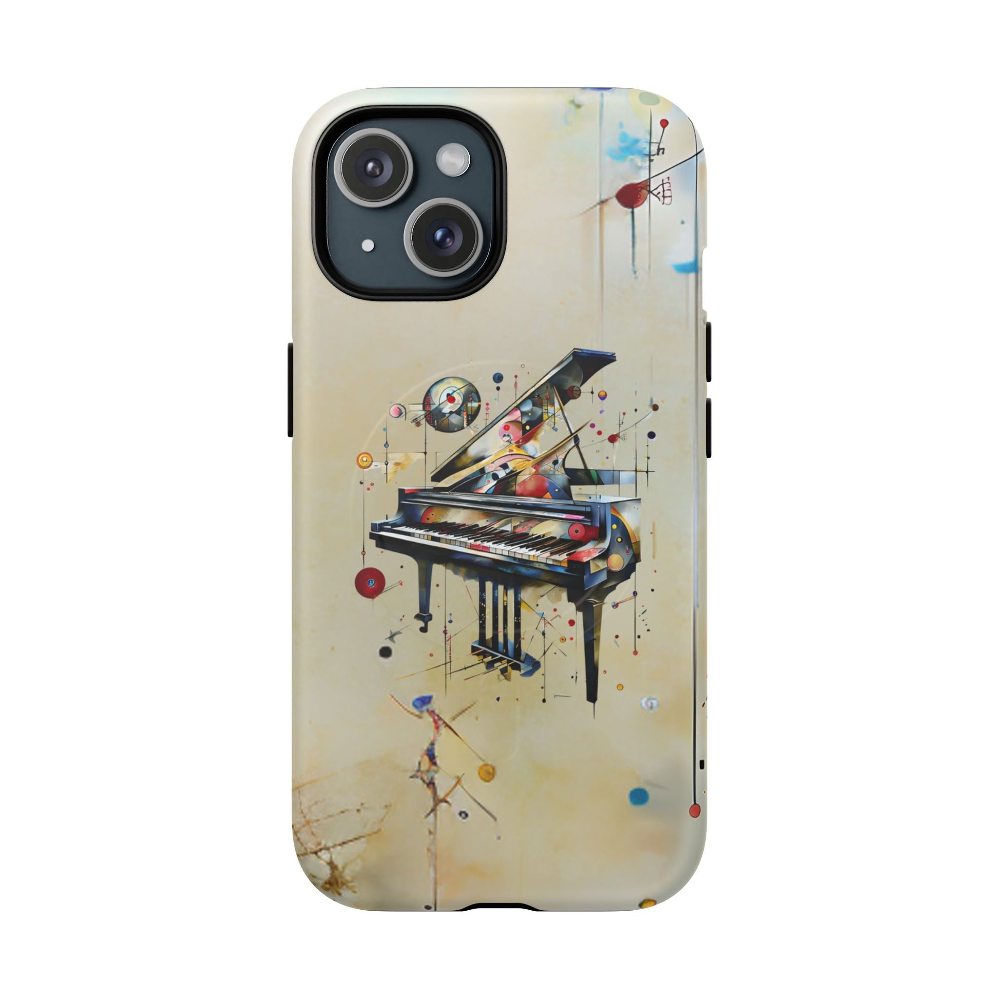 Keys of Imagination Artistic Grand Piano iPhone 15 MagSafe Case