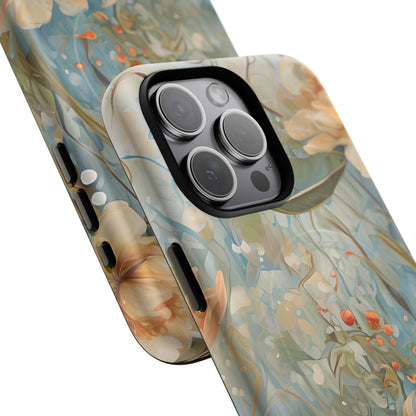 Waterlily Dreamscape - Artistic Floral iPhone MagSafe Phone Case -Waterlily & Lotus Design