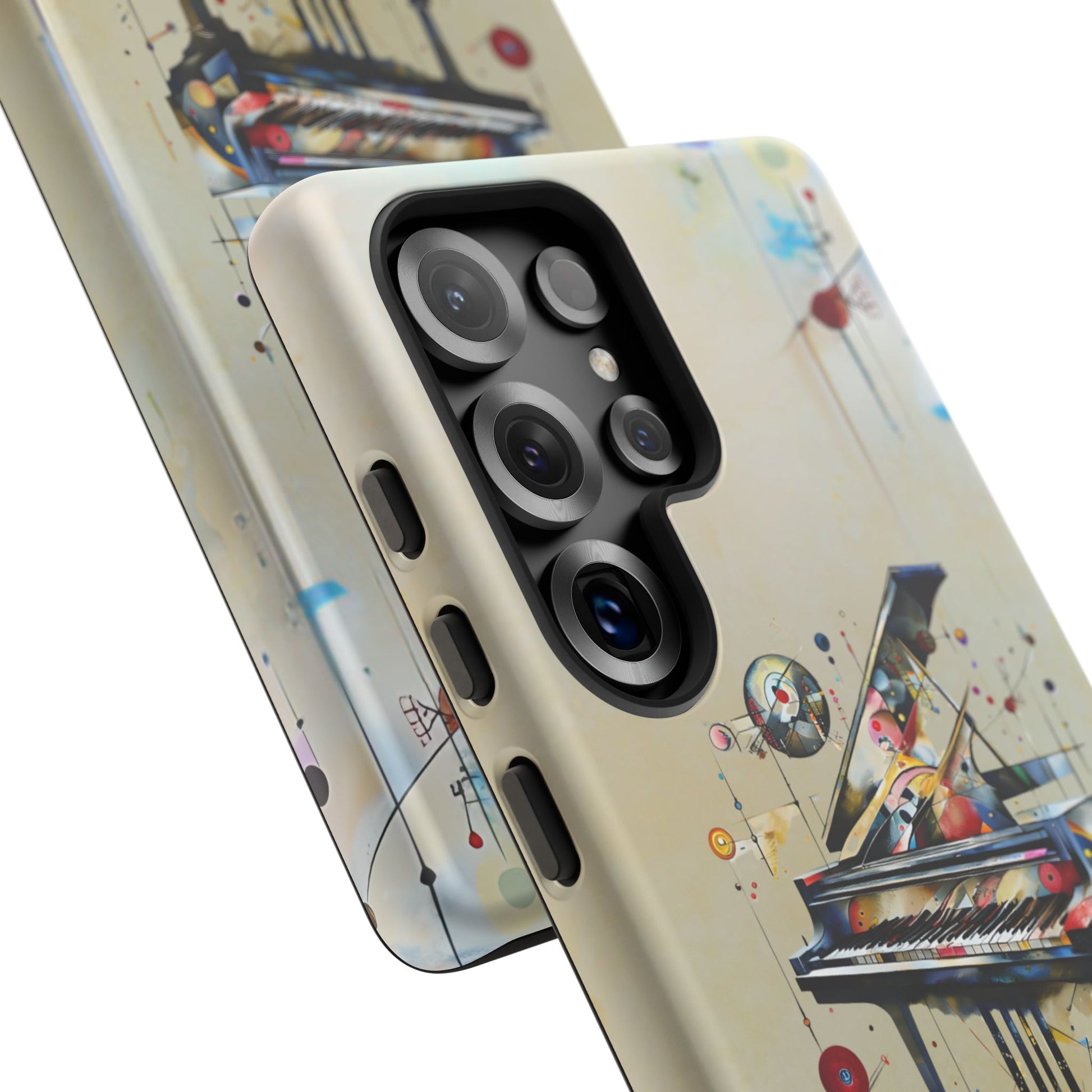 Keys of Imagination Artistic Grand Piano Tough Case for Samsung Galaxy S25 Ultra - Shockproof Phone Cover