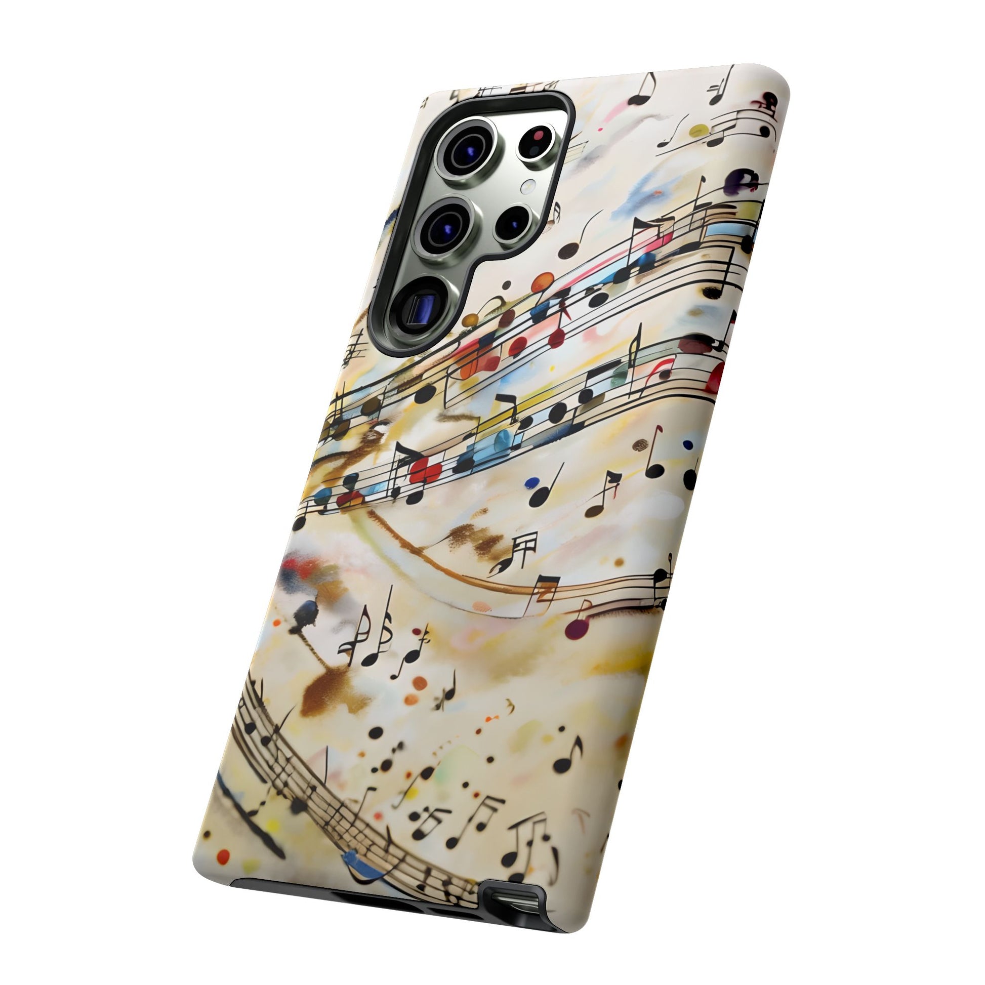 Melodic Flow Abstract Music Notes Tough Case for Samsung Galaxy S23 Ultra- Premium Shockproof Designer Phone Cover