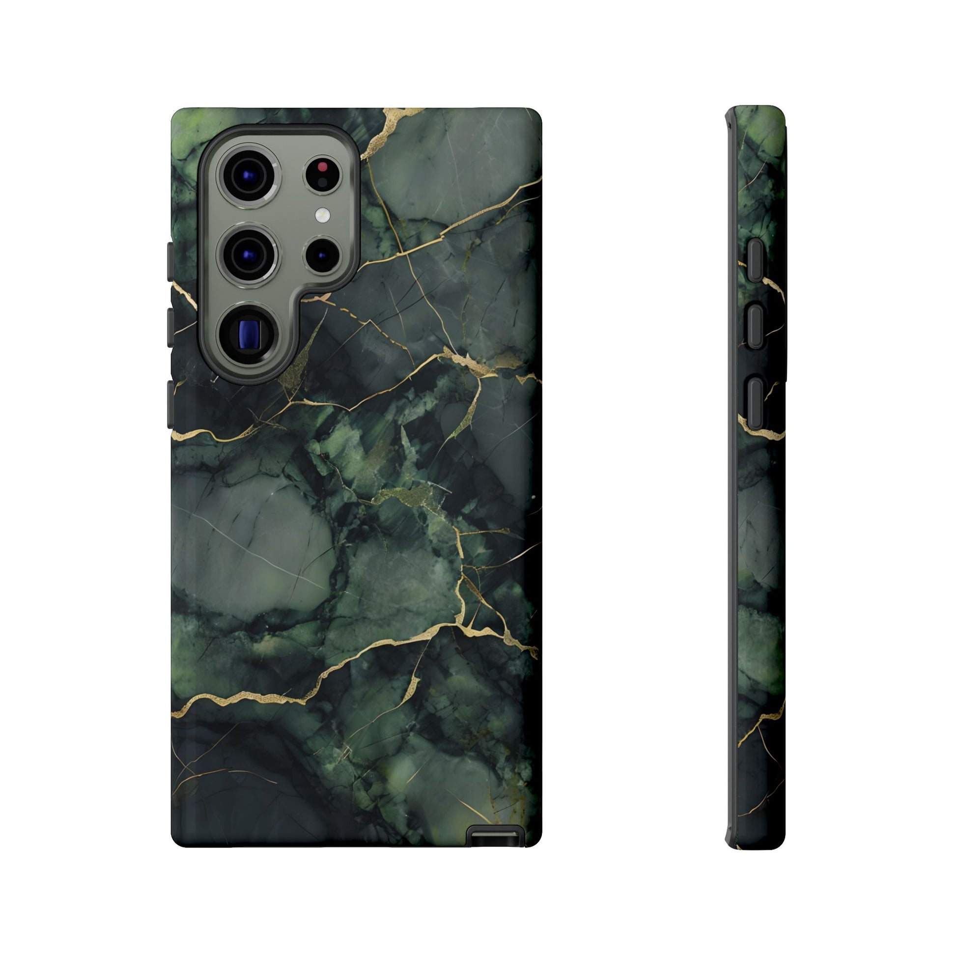Verdant Vein Tough Case for Samsung Galaxy S23 Ultra - Luxury Gold Vein, Nature-Inspired Protective Cover