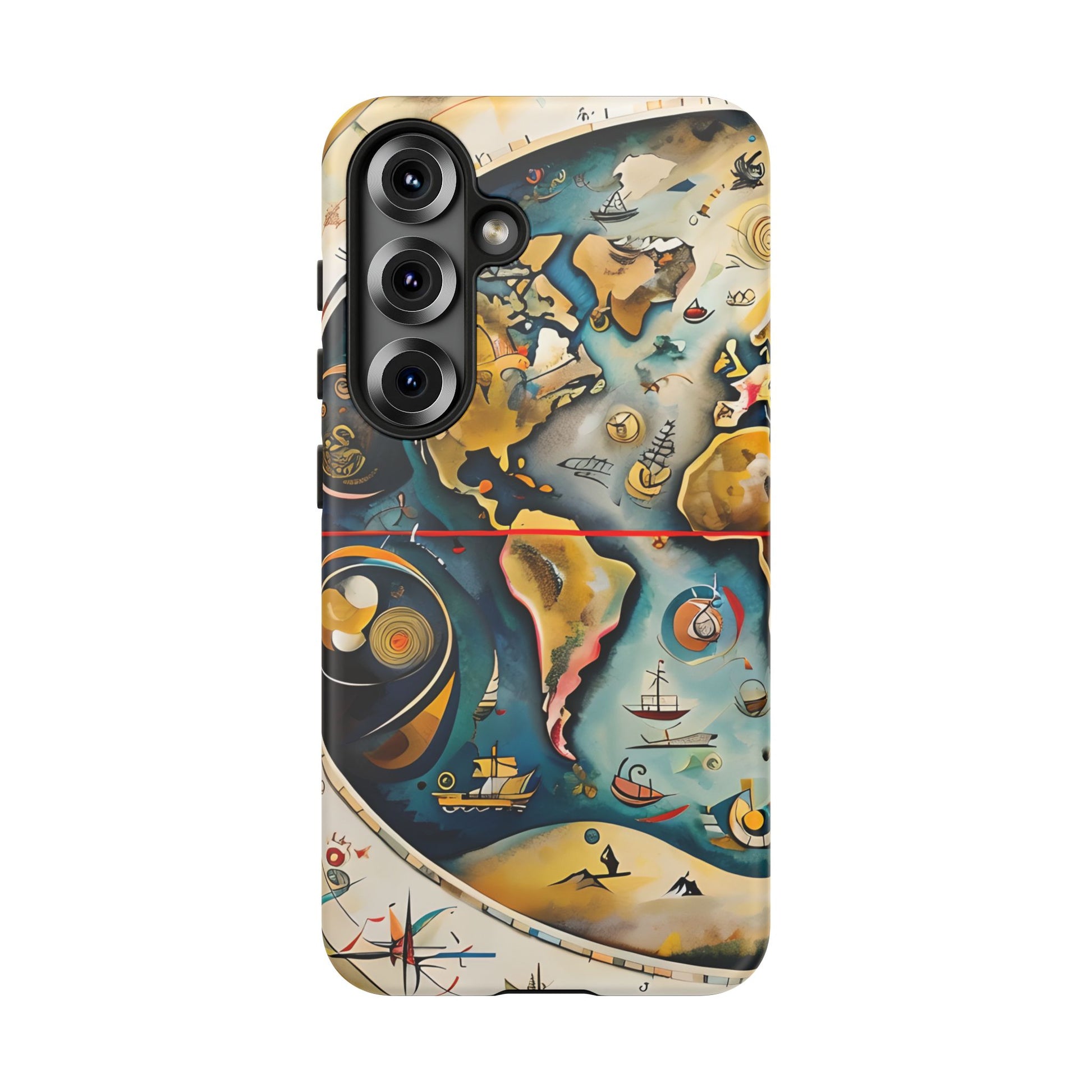 Celestial Map Samsung Galaxy S25 Tough Case - Vintage Map - Premium Abstract Design