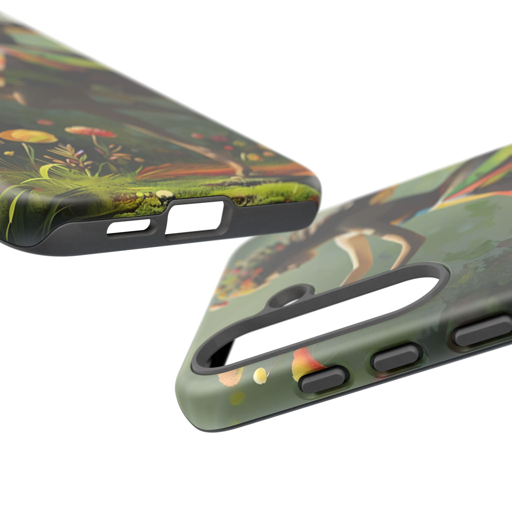Dancing Wildflower Muse Samsung Galaxy S25 Plus Tough Case - Artistic Floral Fantasy Cover - Whimsical Nature-Inspired Protective Accessory