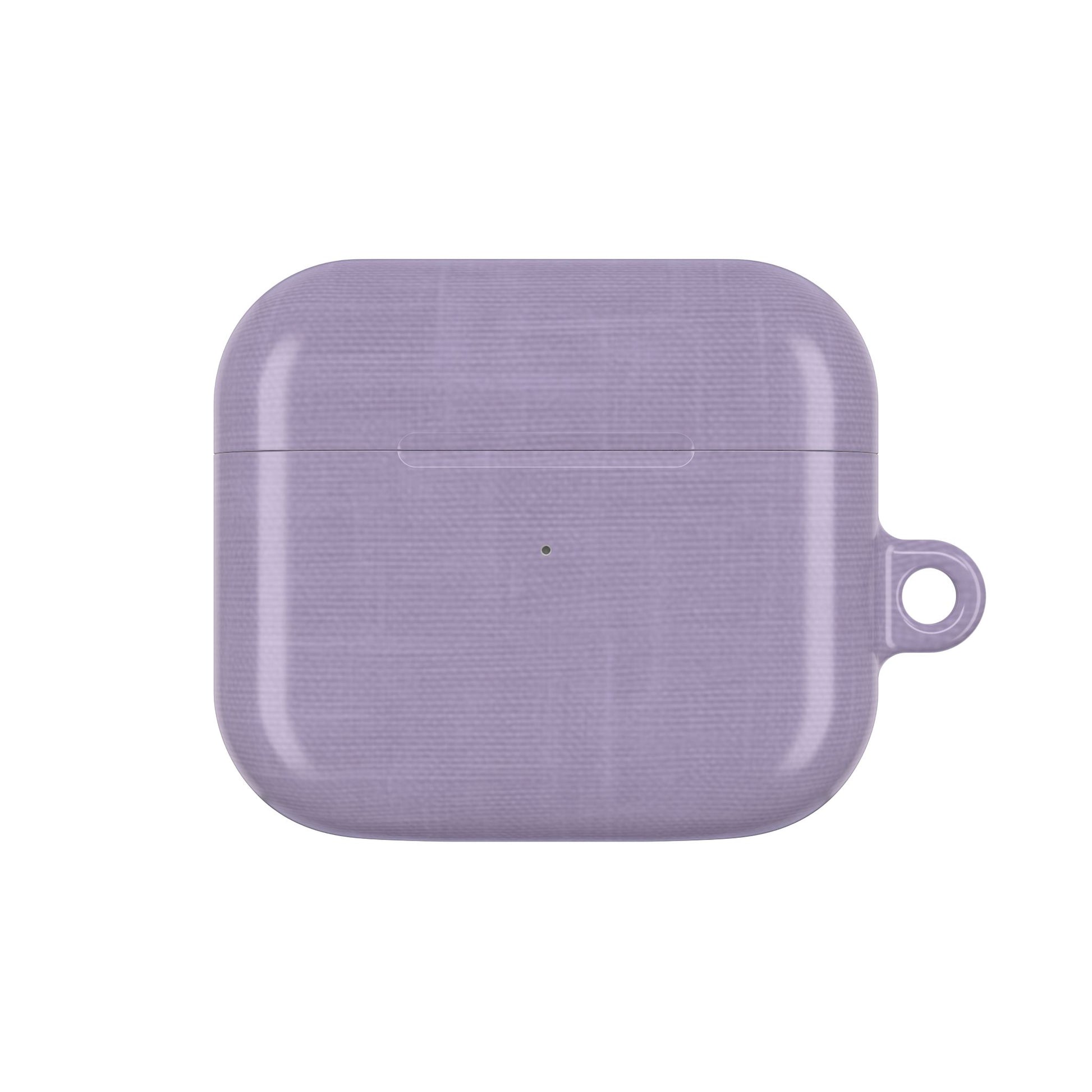 Lavender Linen AirPods Case - Minimalist Cover for Gen 1, 2, 3, Pro Gen 1 & 2