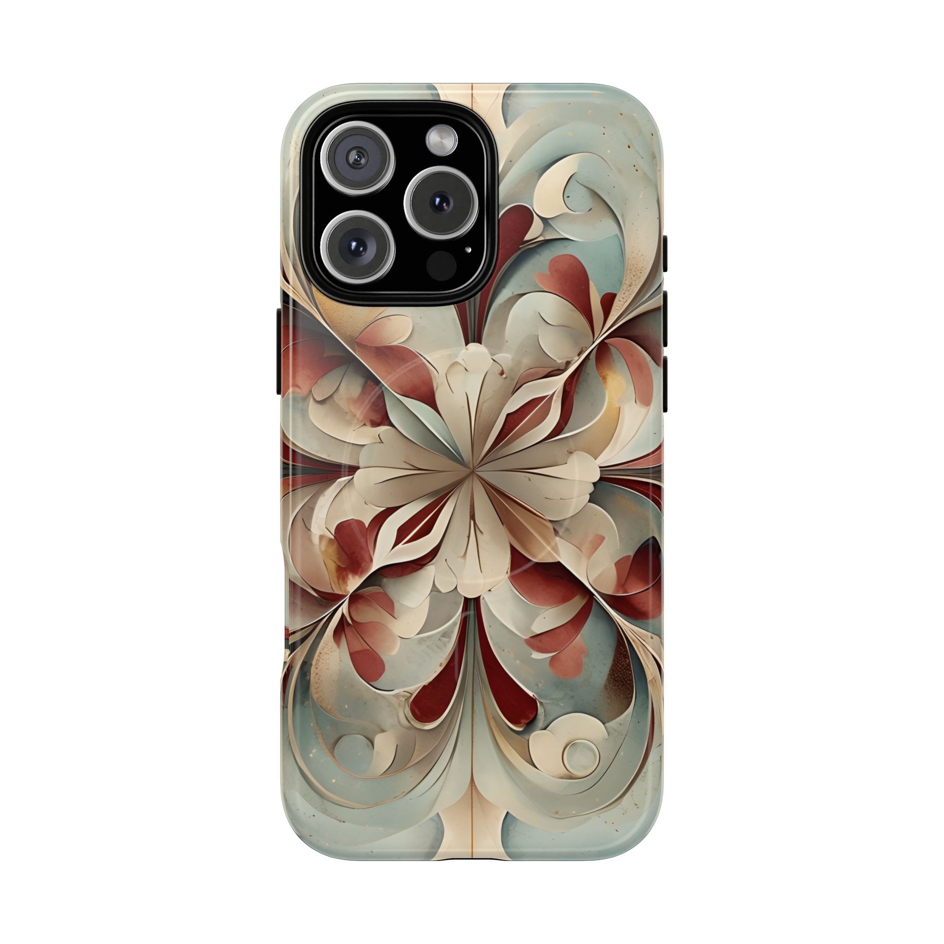 Vintage Baroque Blossom - Ornate Floral Art iPhone 16 Pro Max MagSafe Phone Case - Elegant Baroque-Inspired Design