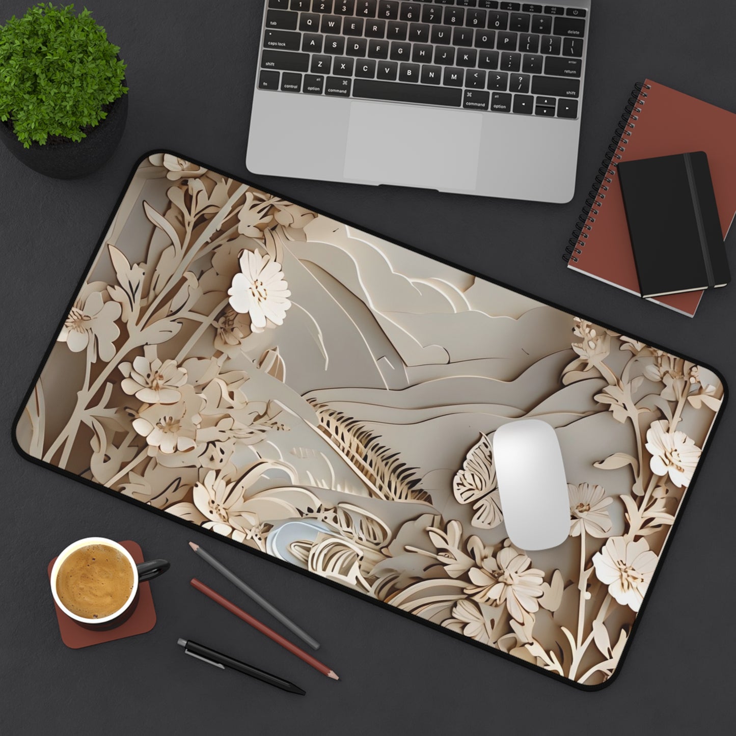 Moonlit Garden Desk Mat