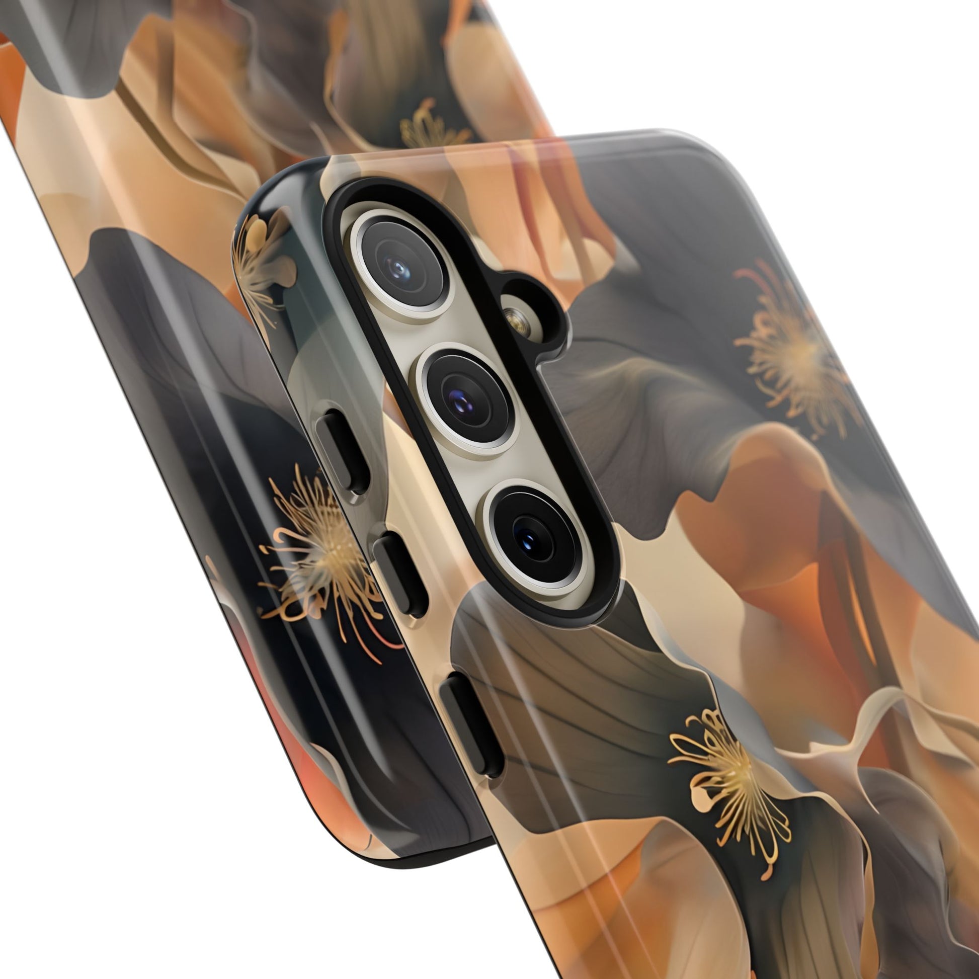 Autumn Ember - Moody Floral Art Samsung Galaxy S24 Plus Tough Phone Case - Warm Earthy Botanical Design