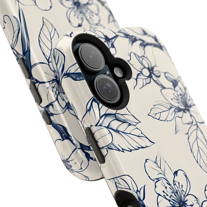 Blossom Sketch iPhone MagSafe Case