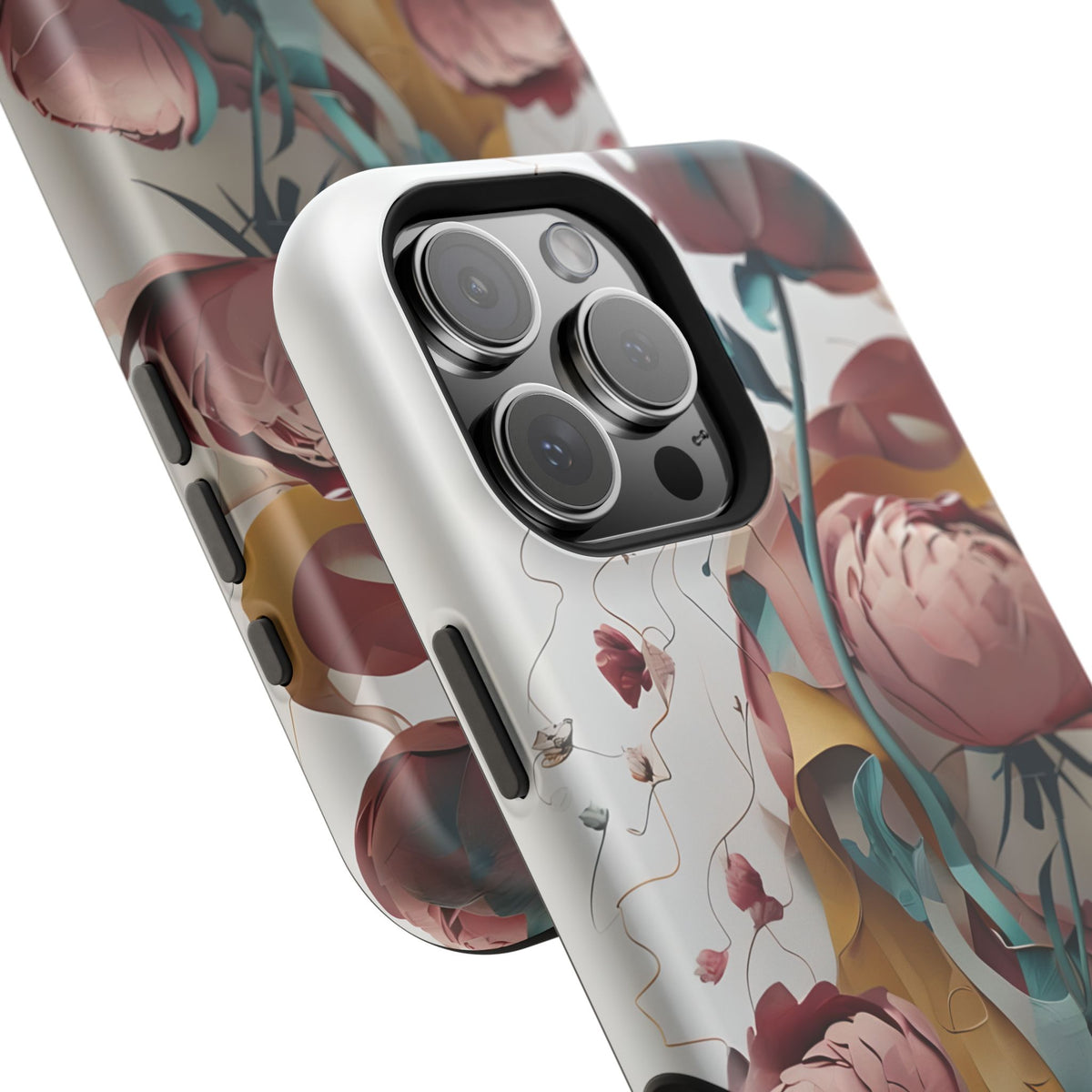 Blushing Peony Veil iPhone MagSafe Case