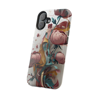 Blushing Peony Veil iPhone MagSafe Case