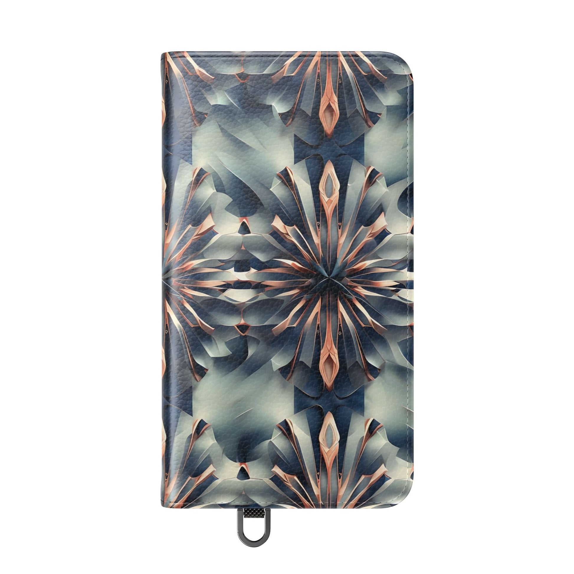 Obsidian Kaleidoscope Samsung Galaxy S24 Wallet Case - Elegant Abstract Flip Cover with Card Slots