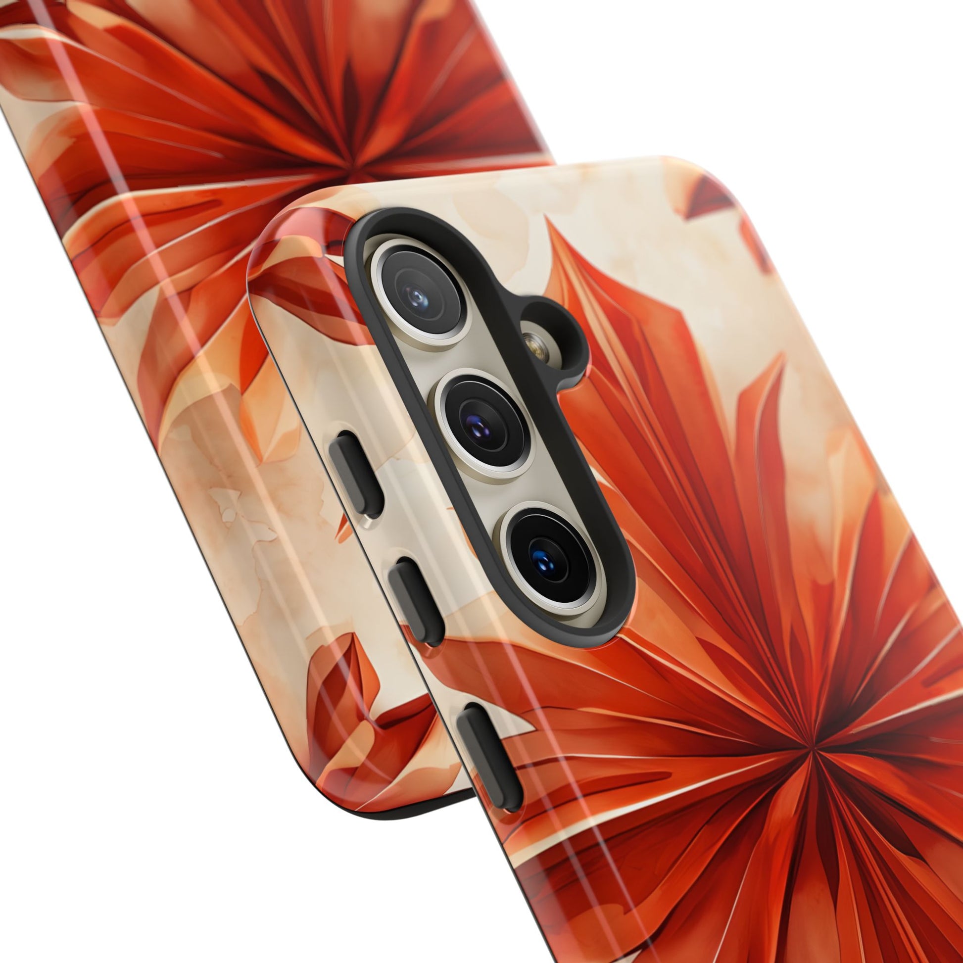 Sunset Fleur Samsung Galaxy S24 - Kaleidoscope Collection of MagSafe Compatible - Vibrant Sunset Flower Design
