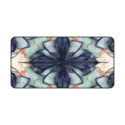 Midnight Mosaic Designer Desk Mat - Premium Office Desk Pad, 3 Sizes Available, Artistic Workspace Protection