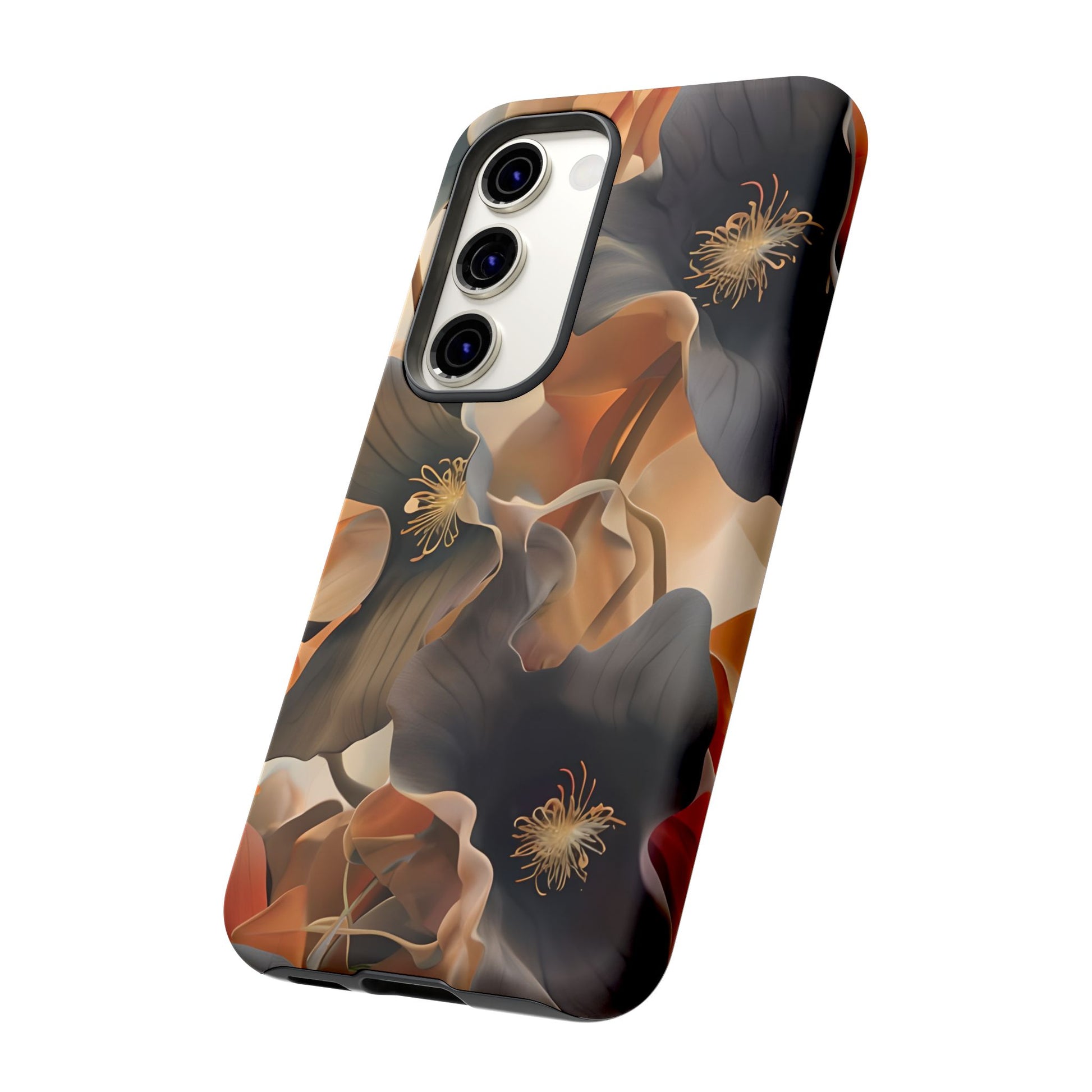 Autumn Ember - Moody Floral Art Samsung Galaxy S23 Tough Phone Case - Warm Earthy Botanical Design