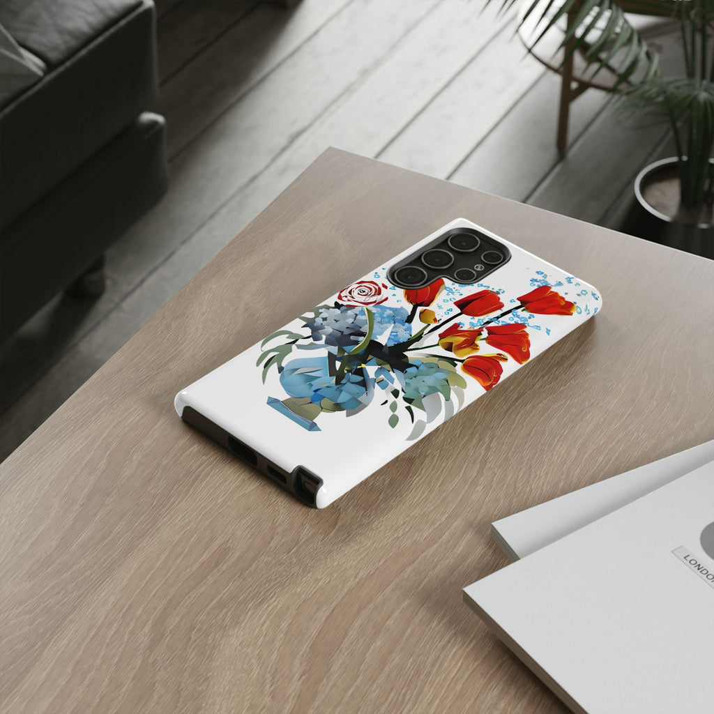 Bouquet Brilliance - Artistic Floral Samsung S22 Ultra Phone Case - Vibrant Tulip, Rose & Hydrangea Design