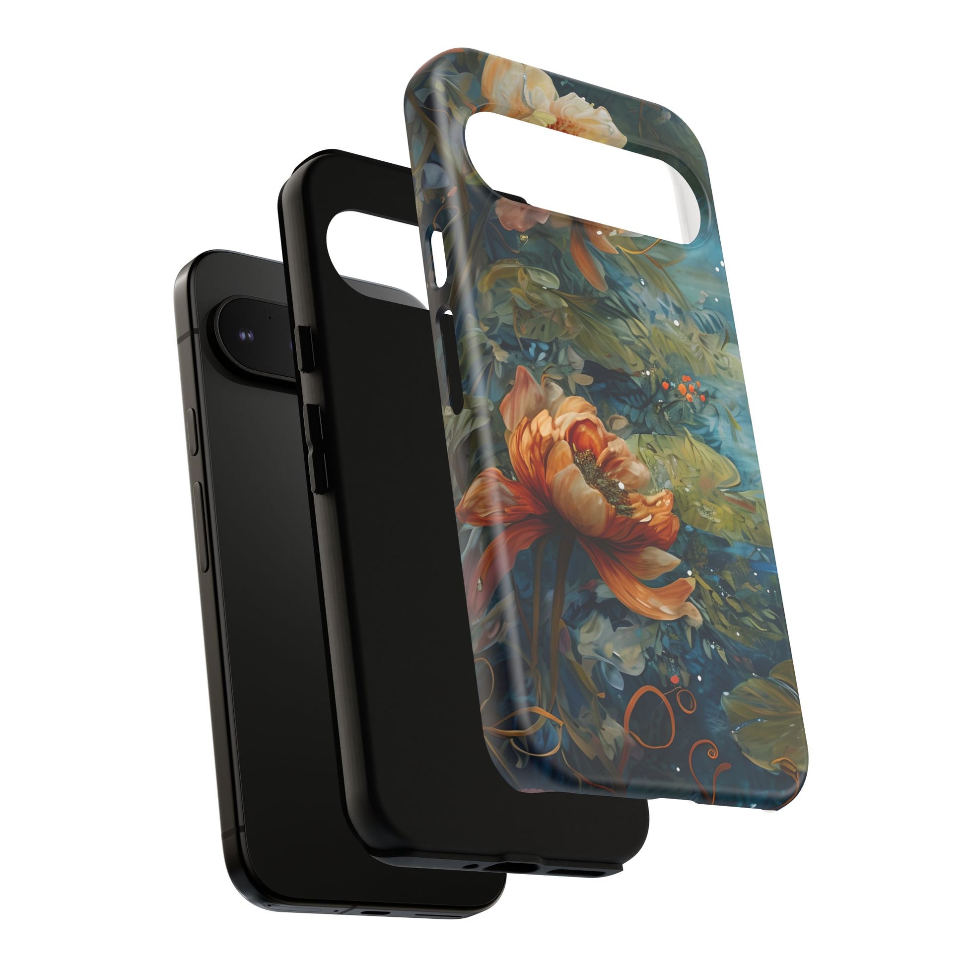 Waterlily Nocturne Tough Case for Google Pixel 9 Pro XL - Premium Artistic Shockproof Cover, Elegant Protective Phone Case