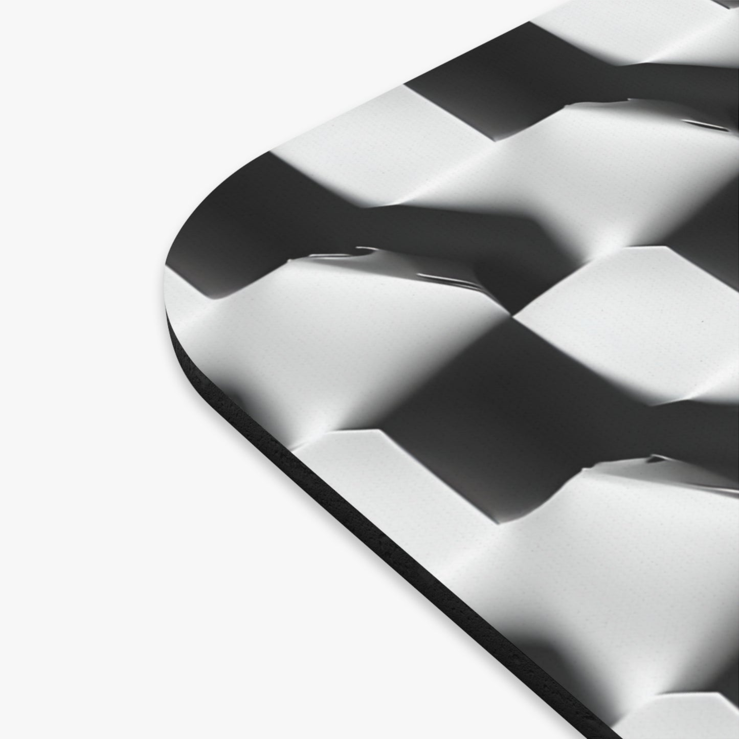 Monochrome Grid Mouse Pad - Premium 9x8 " Non-Slip Desk Mat for Work, Gaming & Office Decor