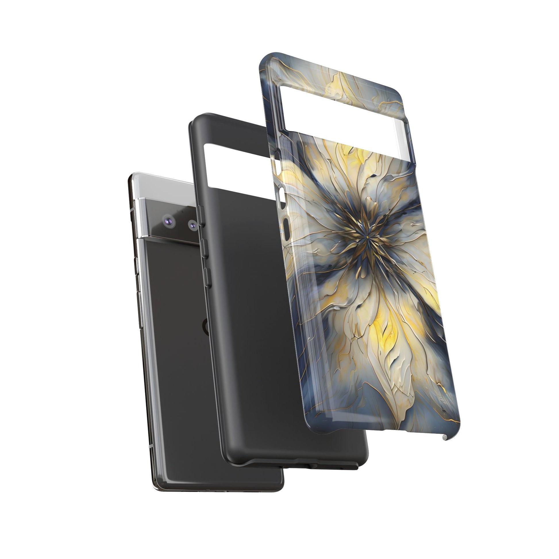 Luminous Petal Tough Case for Google Pixel 6 Pro - Premium Artistic Shockproof Cover, Elegant Protective Phone Case