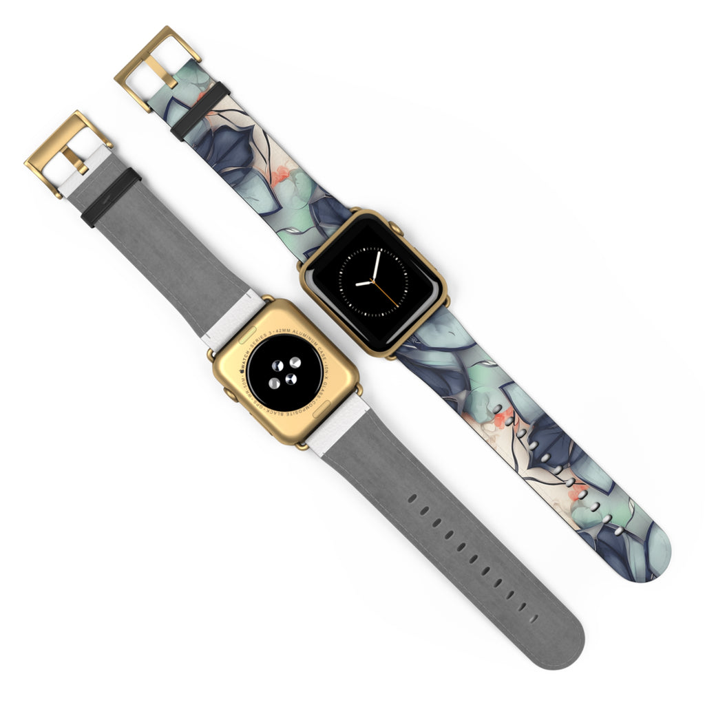 Midnight Mosaic Designer Apple Watch Band - Premium Custom Strap for Series 1-9, SE & Ultra - Artistic Vegan Leather