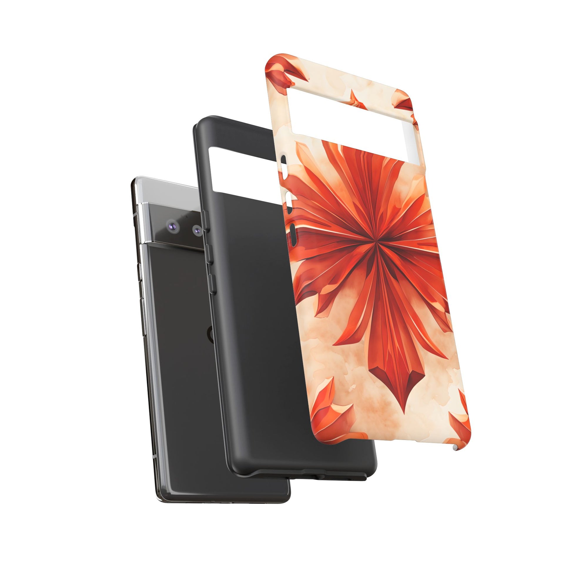 Sunset Fleur Google Pixel 6 Pro - Kaleidoscope Collection of MagSafe Compatible - Vibrant Sunset Flower Design