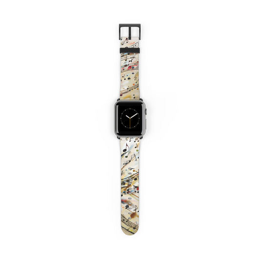Melodic Flow Apple Watch Band Strap - Music Note Art Strap