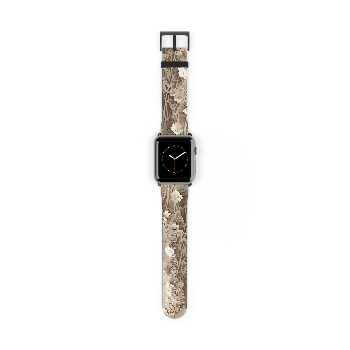 Moonlit Garden Apple Watch Band - Premium Custom Strap for Series 1-9, SE & Ultra - Artistic Vegan Leather