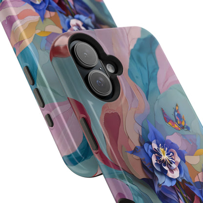 Blue Columbine Carnivale iPhone MagSafe Case