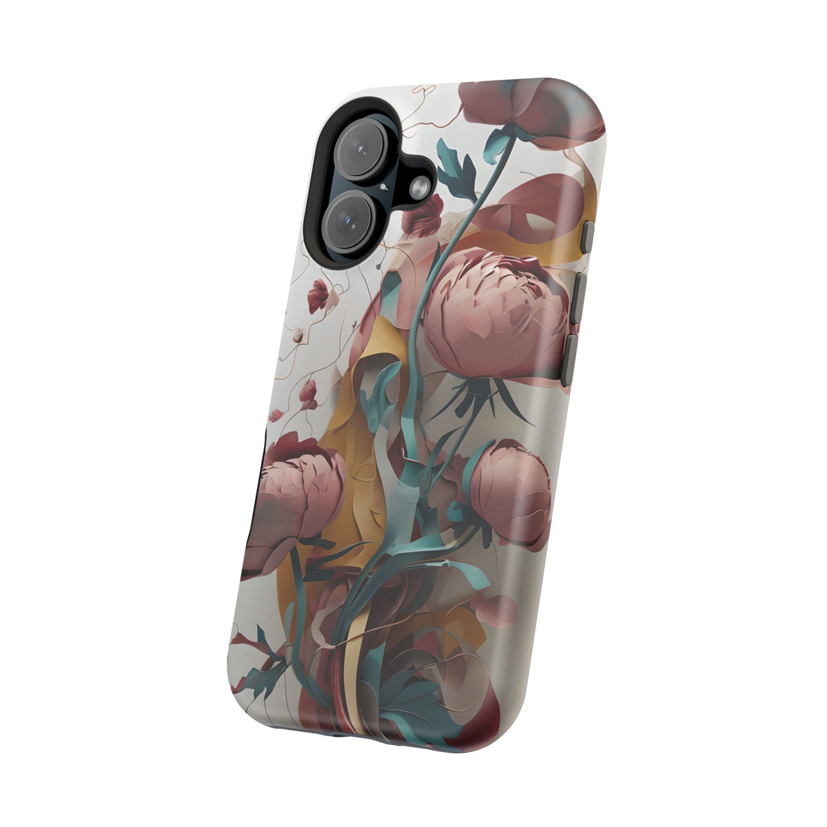 Blushing Peony Veil iPhone MagSafe Case