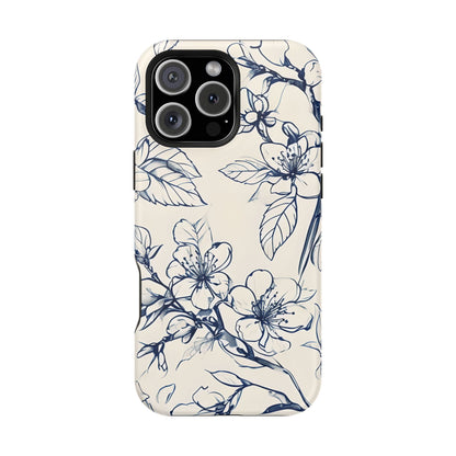 Blossom Sketch iPhone MagSafe Case