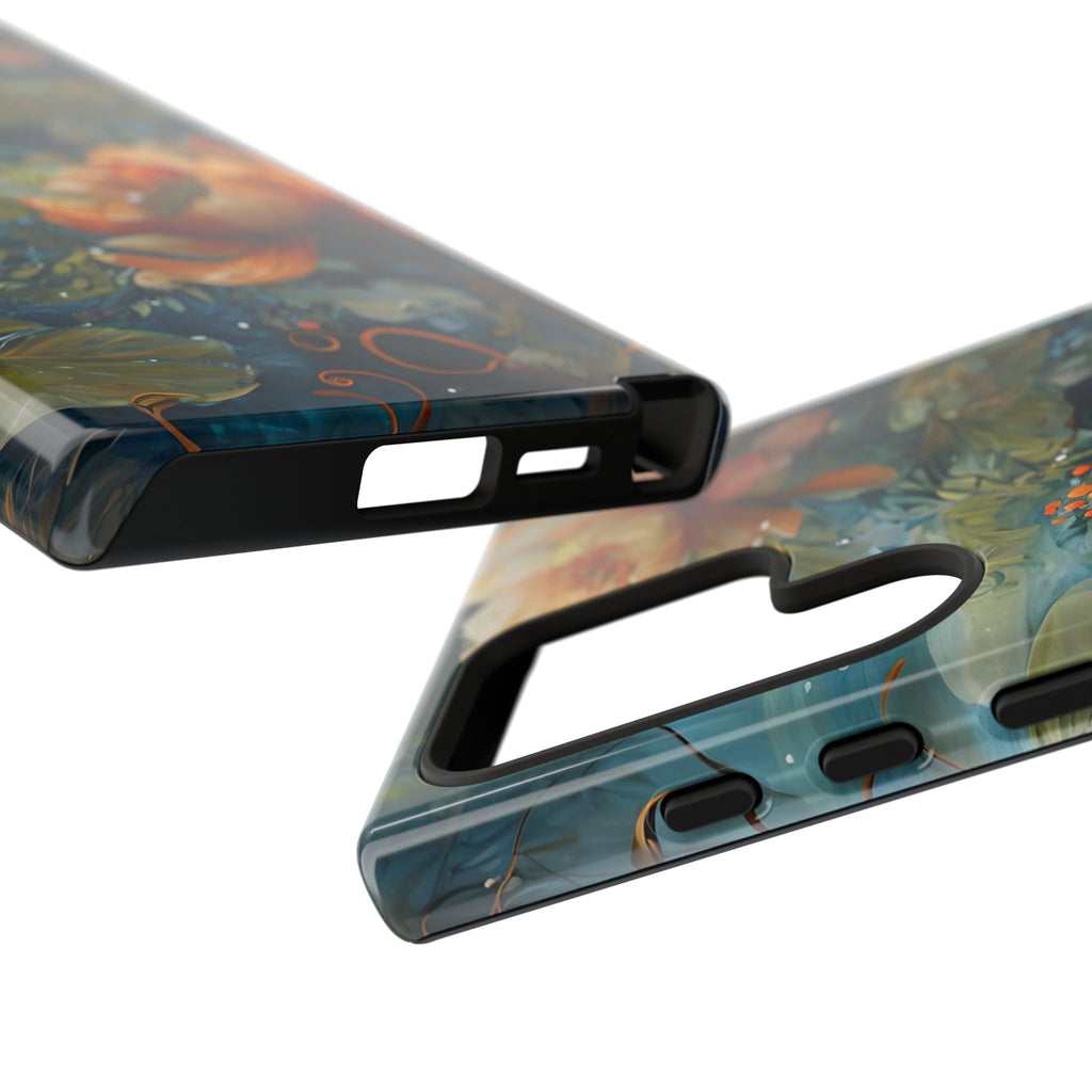 Waterlily Nocturne Samsung Galaxy S24 Ultra Case - Artistic Mountain Lake Design, Nature-Inspired Protective Cover, Elegant Gift for Outdoor Lovers