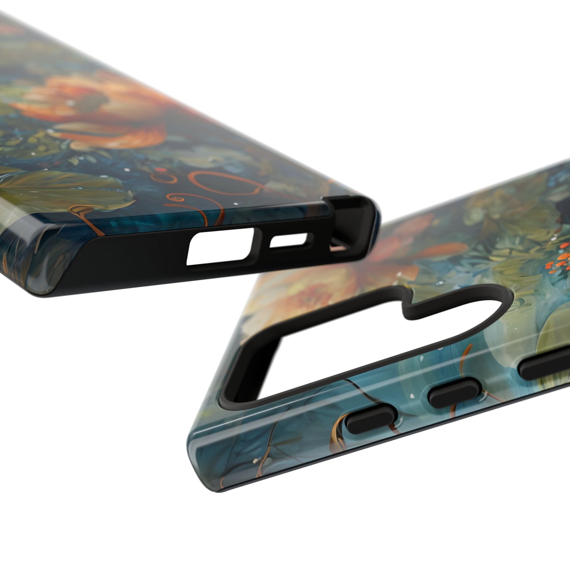 Waterlily Nocturne Samsung Galaxy S24 Ultra Case - Artistic Mountain Lake Design, Nature-Inspired Protective Cover, Elegant Gift for Outdoor Lovers