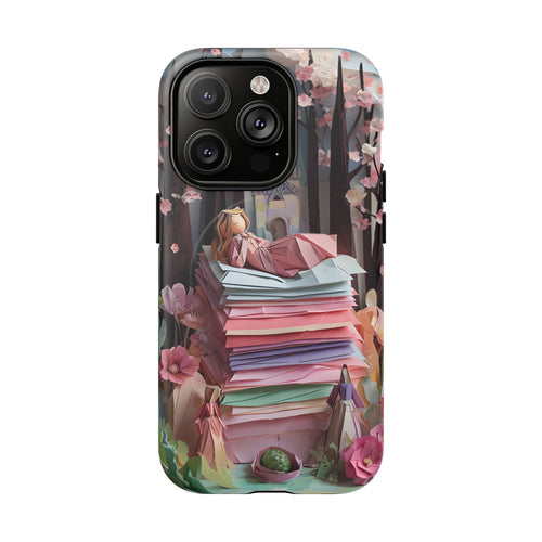 A Good Night's Sleep - iPhone 14 Pro MagSafe Phone Case - Whimsical Fantasy Floral Design