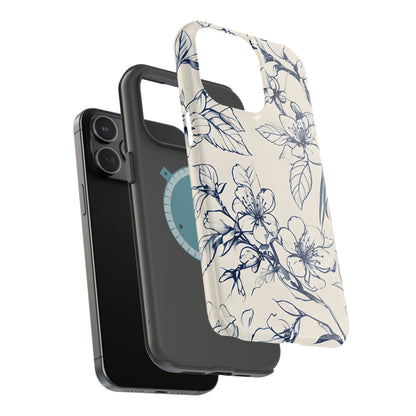 Blossom Sketch iPhone MagSafe Case