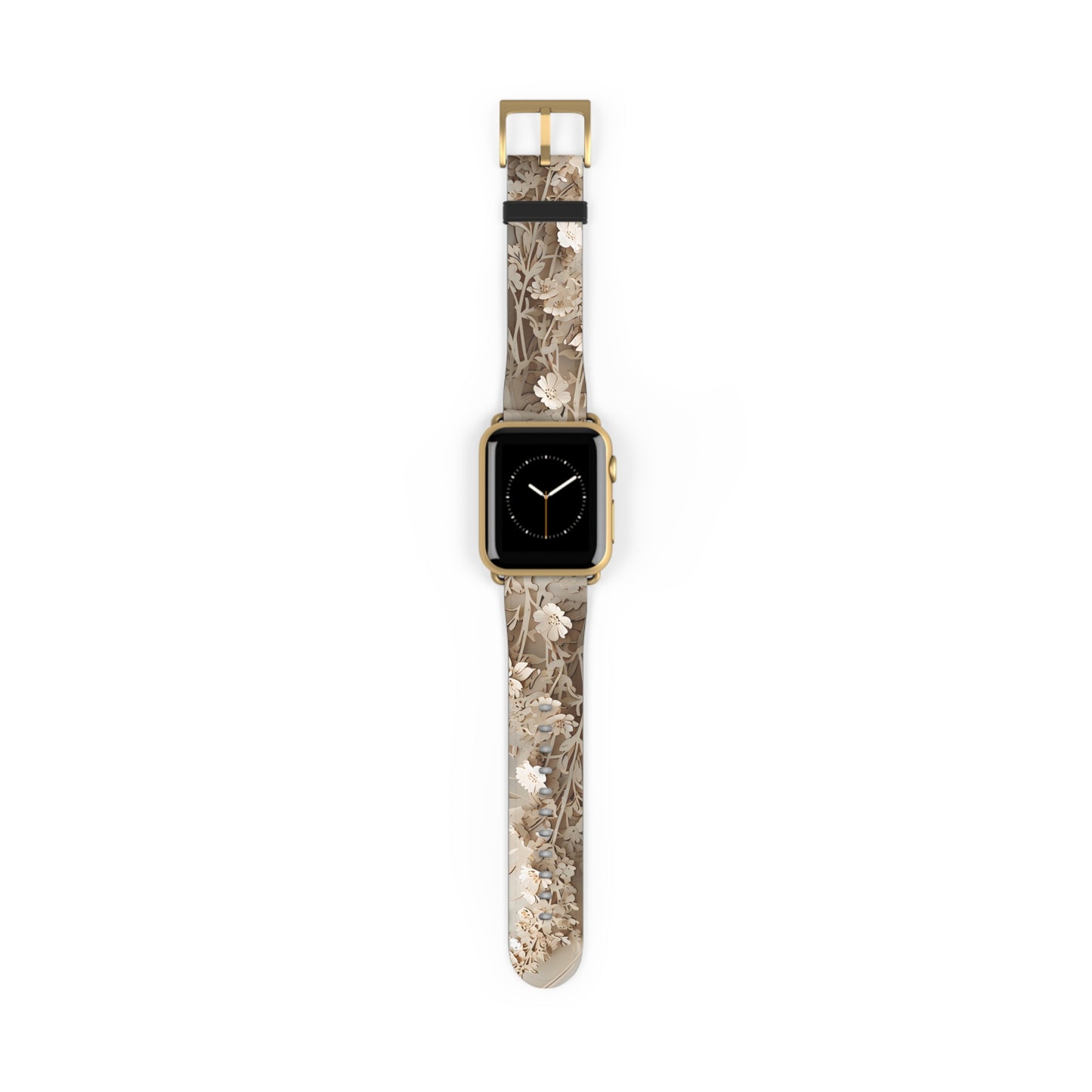 Moonlit Garden Apple Watch Band - Premium Custom Strap for Series 1-9, SE & Ultra - Artistic Vegan Leather
