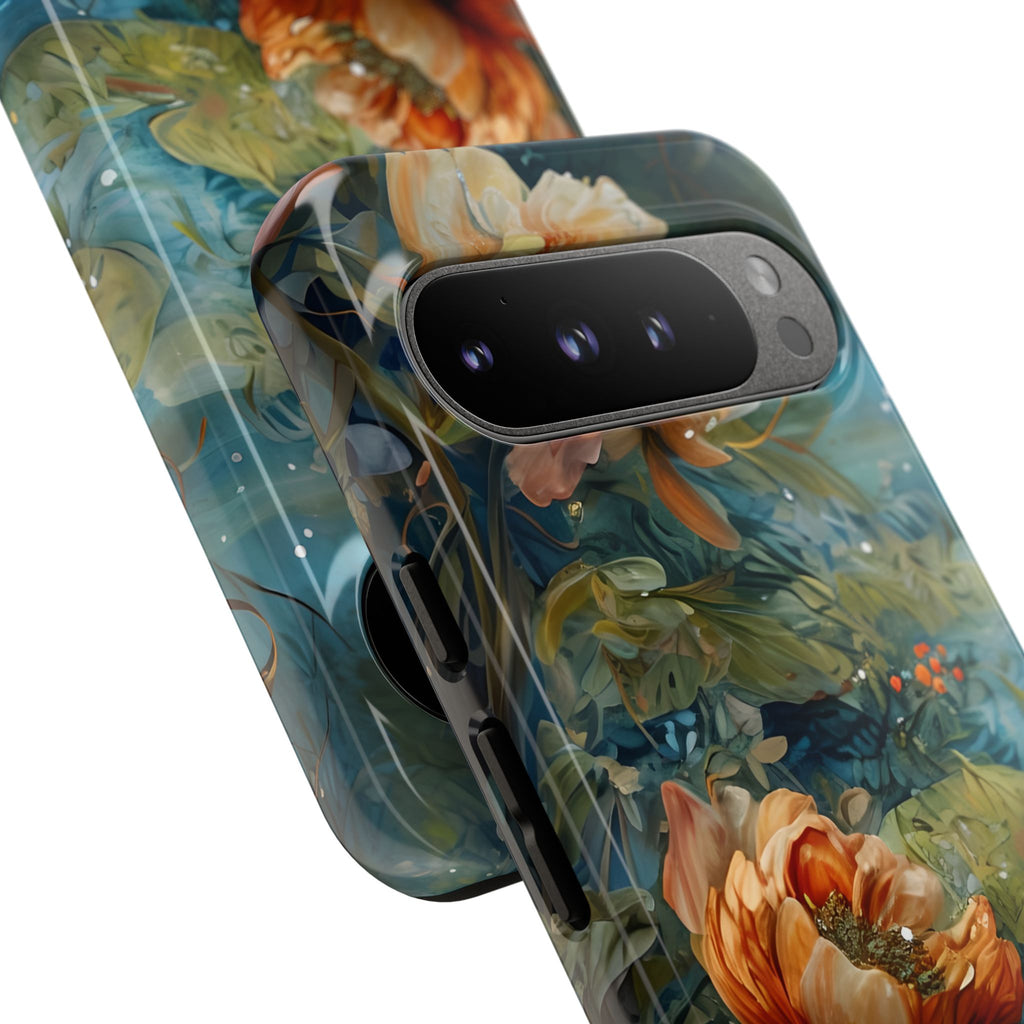 Waterlily Nocturne Tough Case for Google Pixel 9 Pro XL - Premium Artistic Shockproof Cover, Elegant Protective Phone Case
