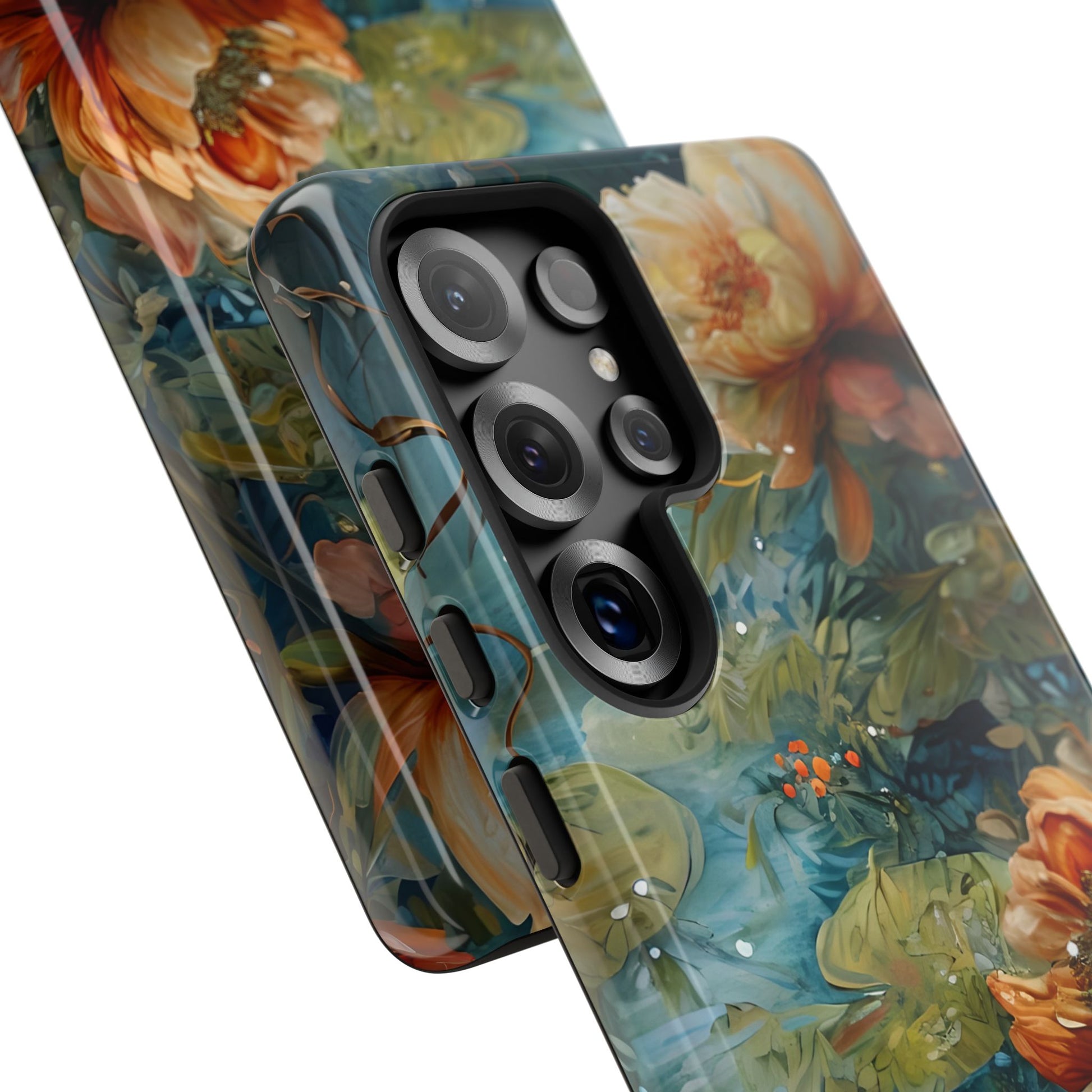 Waterlily Nocturne Samsung Galaxy S25 Ultra Case - Artistic Mountain Lake Design, Nature-Inspired Protective Cover, Elegant Gift for Outdoor Lovers