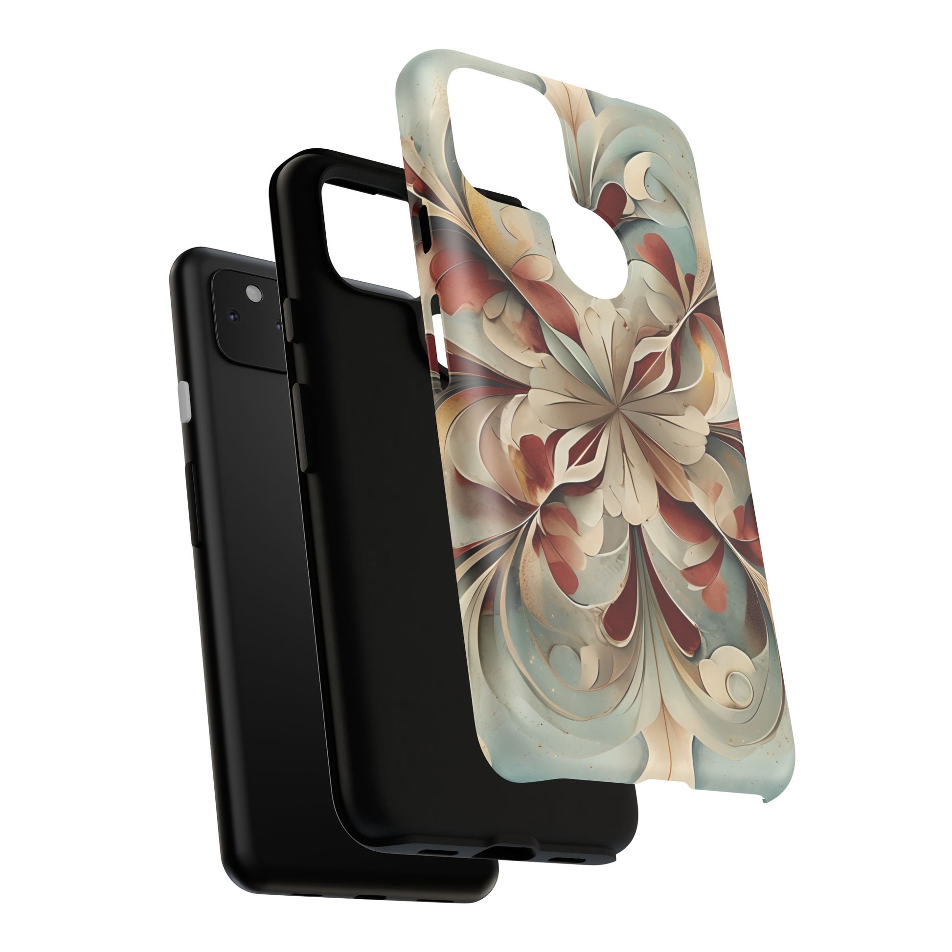 Vintage Baroque Blossom - Ornate Floral Art Google Pixel 4a 5G Tough Phone Case - Elegant Baroque-Inspired Design