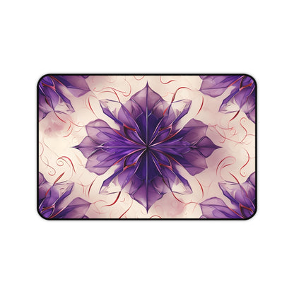 Violet Reverie Designer Desk Mat - Premium Office Desk Pad, 3 Sizes Available, Artistic Workspace Protection