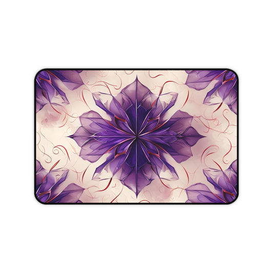 Violet Reverie Designer Desk Mat - Premium Office Desk Pad, 3 Sizes Available, Artistic Workspace Protection