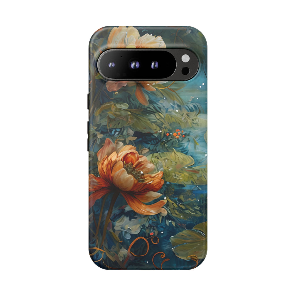 Waterlily Nocturne Tough Case for Google Pixel 9 Pro XL - Premium Artistic Shockproof Cover, Elegant Protective Phone Case