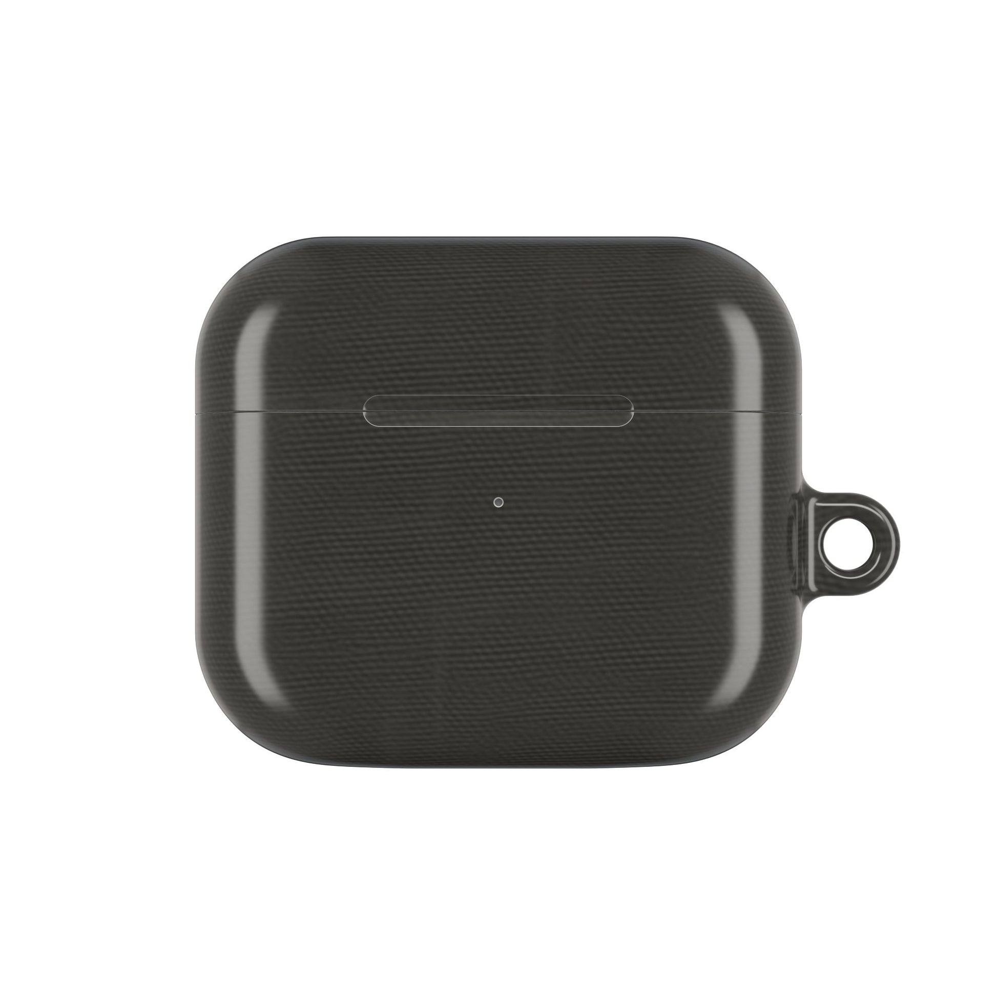 Charcoal Linen AirPods Case - Minimalist Charcoal Cover for Gen 1, 2, 3, Pro Gen 1 & 2