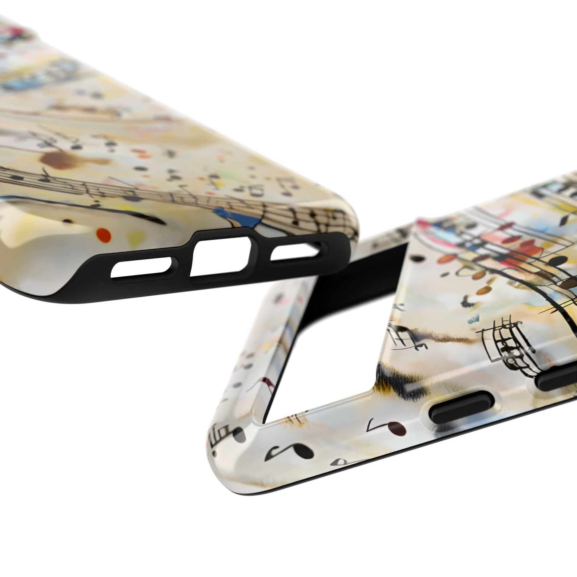 Melodic Flow Abstract Music Notes Tough Case for Google Pixel 8 - Shockproof Phone Cover