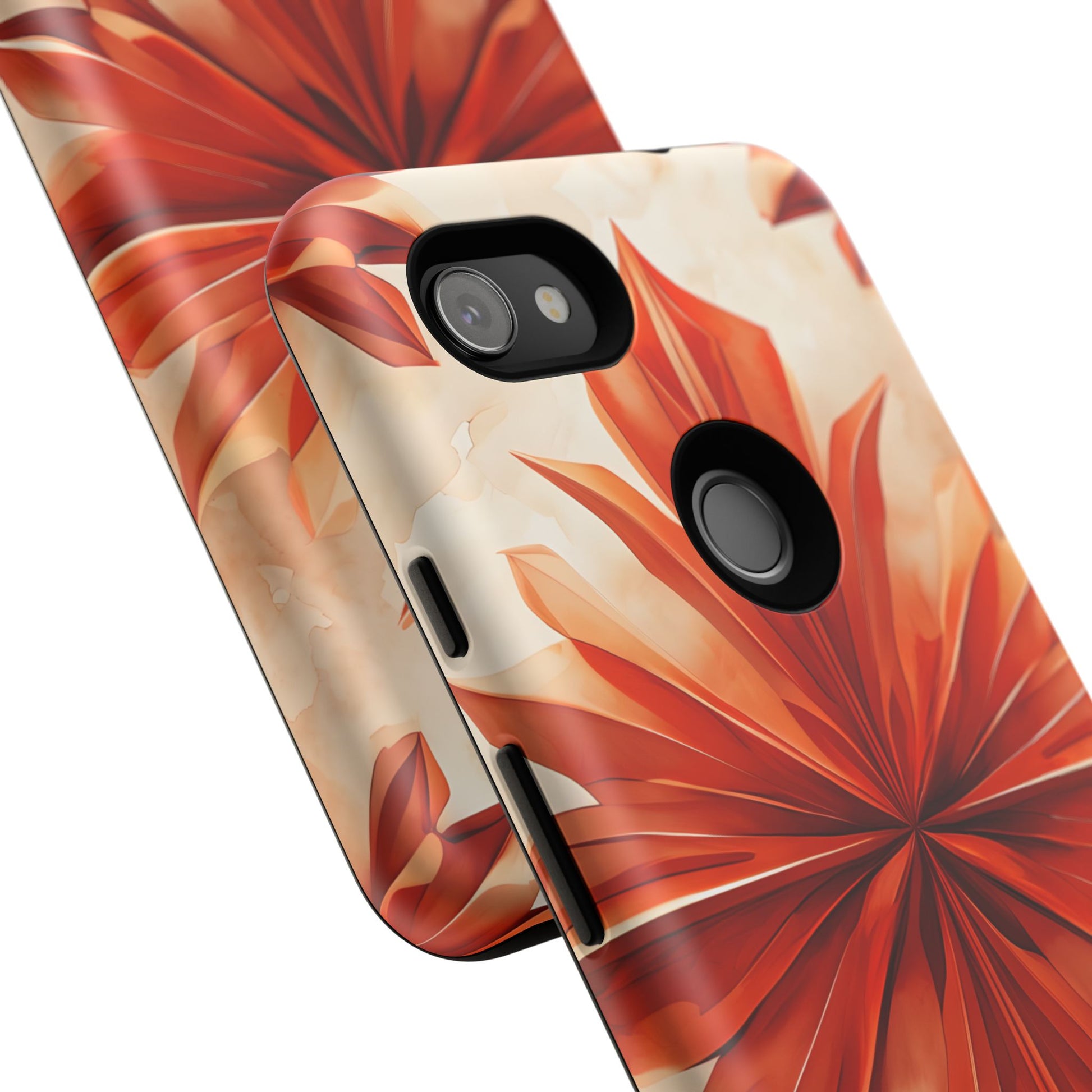 Sunset Fleur Google Pixel 3a XL - Kaleidoscope Collection of MagSafe Compatible - Vibrant Sunset Flower Design