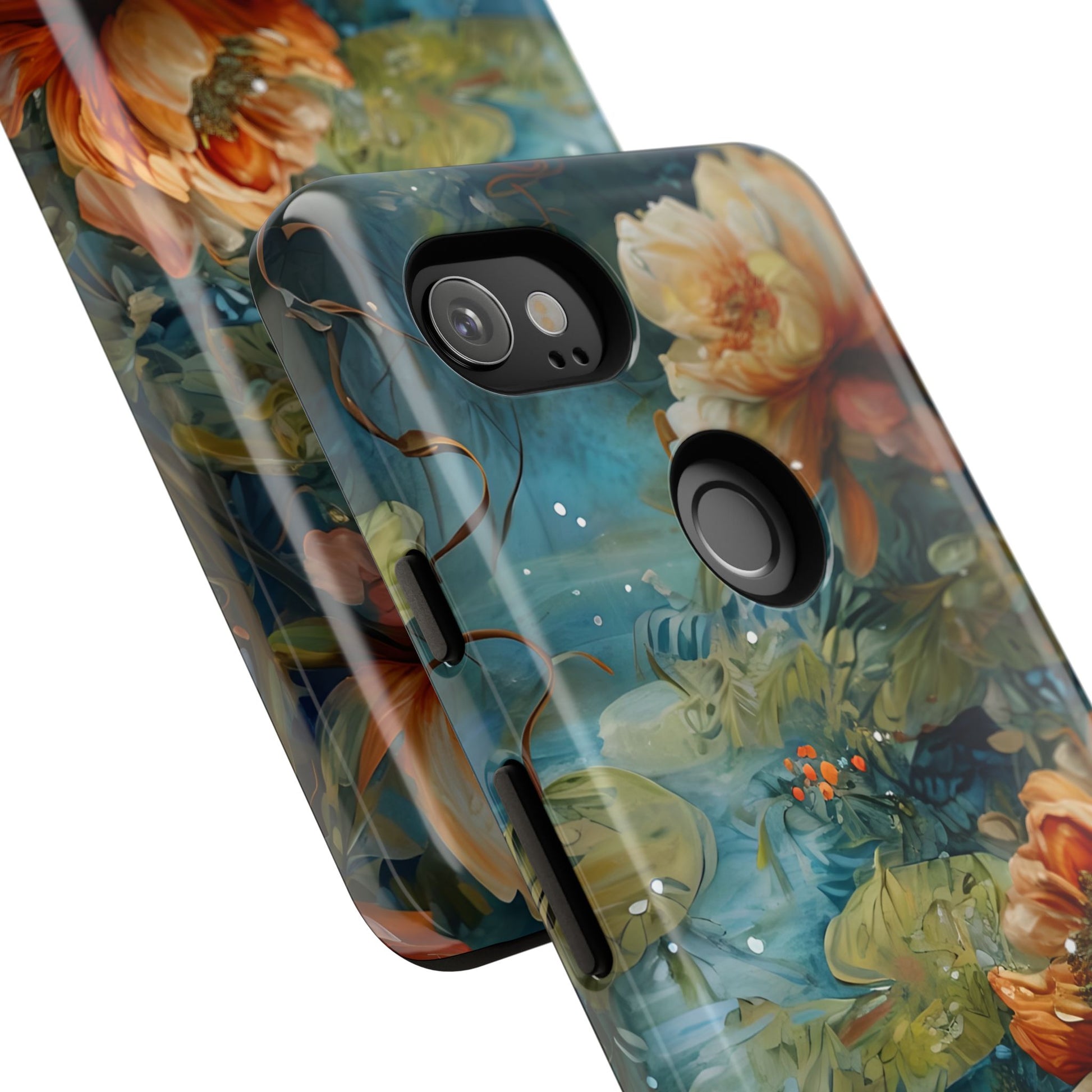 Waterlily Nocturne Tough Case for Google Pixel 2 XL- Premium Artistic Shockproof Cover, Elegant Protective Phone Case