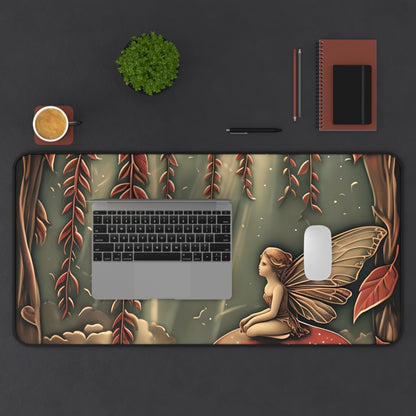 Willow Whisper Designer Desk Mat - Premium Office Desk Pad, 3 Sizes Available, Artistic Workspace Protection