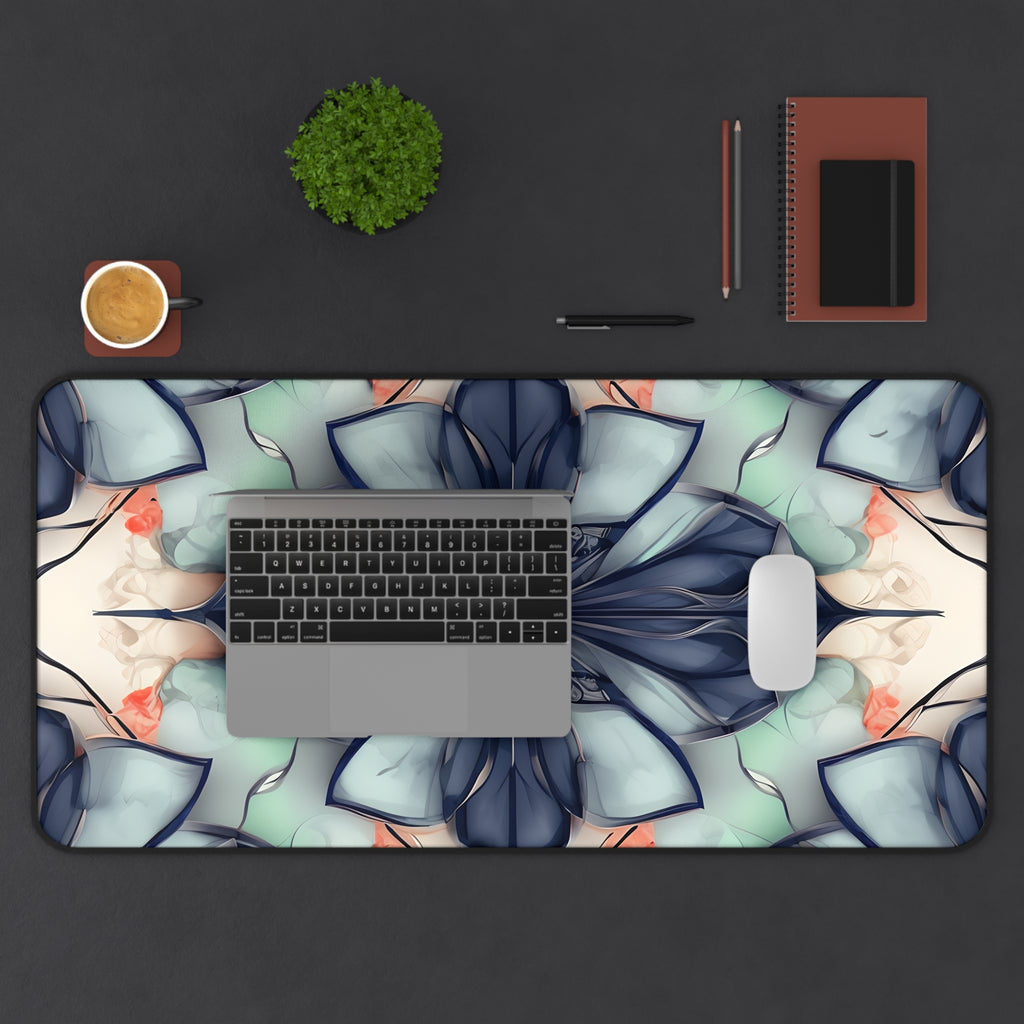Midnight Mosaic Designer Desk Mat - Premium Office Desk Pad, 3 Sizes Available, Artistic Workspace Protection