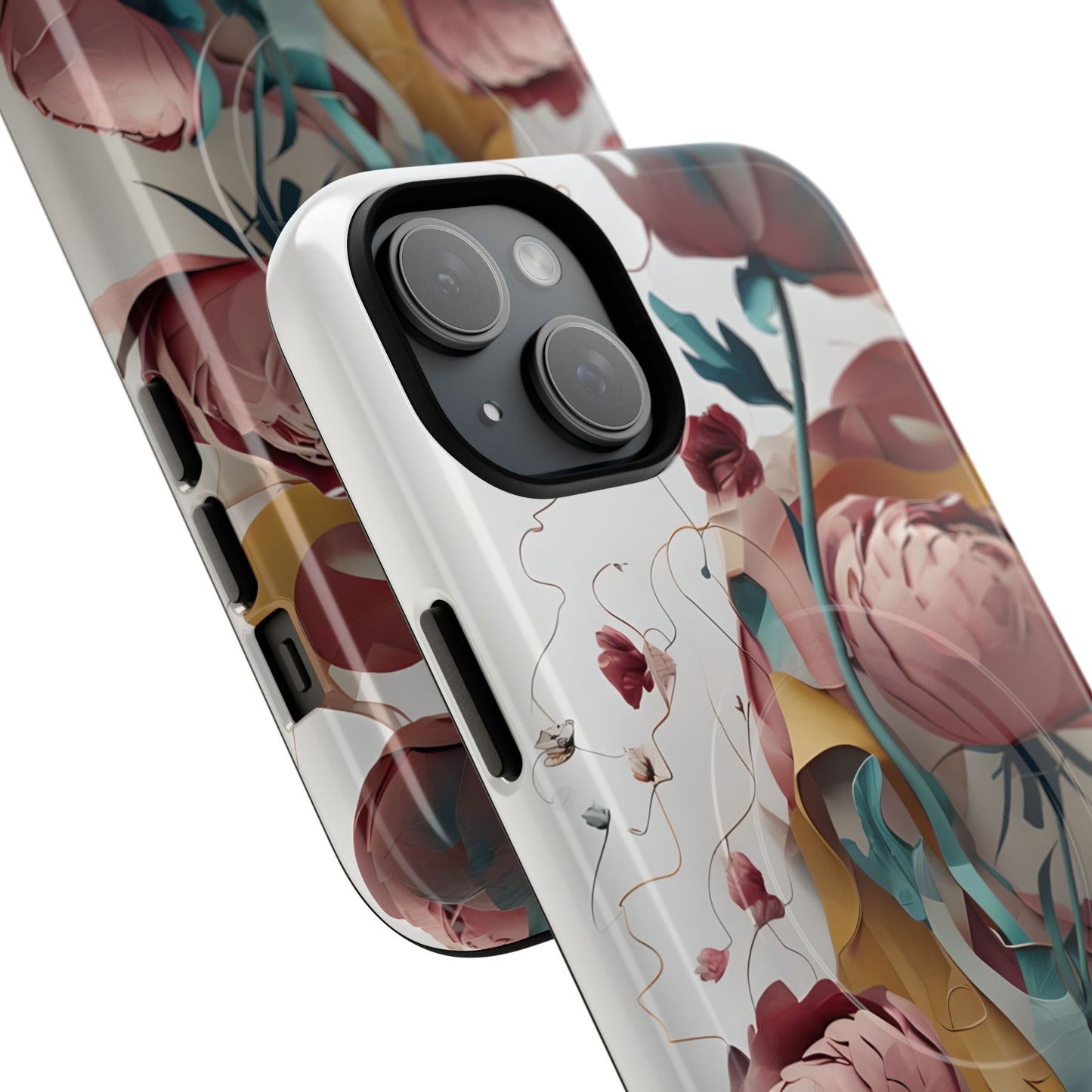 Blushing Peony Veil iPhone MagSafe Case